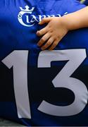 27 July 2025; The hand of Ogie Clifford is placed on his father's back, David Clifford, after the GAA Football All-Ireland Senior Championship final match between Kerry and Donegal at Croke Park in Dublin. Photo by Stephen McCarthy/Sportsfile