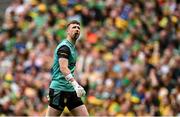 27 July 2025; Donegal goalkeeper Shaun Patton during the GAA Football All-Ireland Senior Championship final match between Kerry and Donegal at Croke Park in Dublin. Photo by Seb Daly/Sportsfile