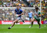 27 July 2025; Diarmuid O'Connor of Kerry in action against Jamie Brennan of Donegal during the GAA Football All-Ireland Senior Championship final match between Kerry and Donegal at Croke Park in Dublin. Photo by Ray McManus/Sportsfile