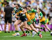 27 July 2025; Eabha Moynihan, Holy Family, Rathmore, Kerry, during the GAA INTO Cumann na mBunscol Respect Exhibition Go Games at the GAA Football All-Ireland Senior Championship final match between Kerry and Donegal at Croke Park in Dublin. Photo by Stephen McCarthy/Sportsfile