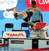 29 July 2025; Daniel Wiffin of Ireland competes in the heats of the Men’s 800m Freestyle during the World Aquatics Championships 2025 in Singapore. Photo by Ian MacNicol/Sportsfile