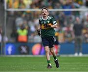 27 July 2025; Michael Harte, St Malachy's PS, Ballygawley, Tyrone, representing Kerry, during the GAA INTO Cumann na mBunscol Respect Exhibition Go Games at the GAA Football All-Ireland Senior Championship final match between Kerry and Donegal at Croke Park in Dublin. Photo by Ray McManus/Sportsfile