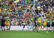 27 July 2025; Pierce Moran, Scoil Mhuire, Carrick-on-Shannon, Leitrim, representing Kerry, during the GAA INTO Cumann na mBunscol Respect Exhibition Go Games at the GAA Football All-Ireland Senior Championship final match between Kerry and Donegal at Croke Park in Dublin. Photo by Ray McManus/Sportsfile