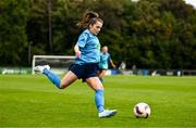 27 July 2025; Laura Daniel of Terenure Rangers during the FAI Women’s Amateur Cup final match between Terenure Rangers and Whitehall Rangers at UCD Bowl in Dublin. Photo by Ben McShane/Sportsfile