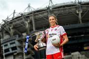 29 July 2025; In attendance during a photocall at Croke Park in Dublin ahead of the 2025 TG4 All-Ireland Ladies Football Championship Finals is Tyrone captain Aoibhinn McHugh. The 2025 TG4 All-Ireland Ladies Football Championship Finals take place at Croke Park this Sunday. Photo by Ramsey Cardy/Sportsfile