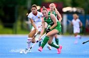 29 July 2025; Katie Larmour of Ireland during the women's hockey international match between Ireland and Spain at the Sport Ireland Campus in Dublin. Photo by Ben McShane/Sportsfile