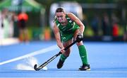 29 July 2025; Ellen Curran of Ireland during the women's hockey international match between Ireland and Spain at the Sport Ireland Campus in Dublin. Photo by Ben McShane/Sportsfile