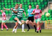 29 July 2025; Claire O'Reilly of Shamrock Rovers shoots to score her side's first goal during the SSE Airtricity Women's Premier Division match between Shamrock Rovers and Waterford at Tallaght Stadium in Dublin. Photo by Thomas Flinkow/Sportsfile
