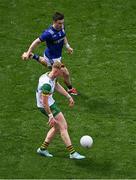 27 July 2025; Ciarán Moore of Donegal in action against Paul Murphy of Kerry during the GAA Football All-Ireland Senior Championship final match between Kerry and Donegal at Croke Park in Dublin. Photo by Piaras Ó Mídheach/Sportsfile