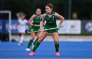 29 July 2025; Sarah Torrans of Ireland during the women's hockey international match between Ireland and Spain at the Sport Ireland Campus in Dublin. Photo by Ben McShane/Sportsfile