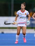 29 July 2025; Clara Badia of Spain during the women's hockey international match between Ireland and Spain at the Sport Ireland Campus in Dublin. Photo by Ben McShane/Sportsfile