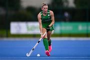 29 July 2025; Katie Larmour of Ireland during the women's hockey international match between Ireland and Spain at the Sport Ireland Campus in Dublin. Photo by Ben McShane/Sportsfile