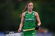 29 July 2025; Katie McKee of Ireland during the women's hockey international match between Ireland and Spain at the Sport Ireland Campus in Dublin. Photo by Ben McShane/Sportsfile