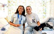 31 July 2025; Children’s Health Foundation (CHF) thanks Arsenal Player Katie McCabe for bringing smiles and Inspiration to Young Patients at Children’s Health Ireland Crumlin. Republic of Ireland captain and Arsenal star Katie McCabe made a heartwarming visit to Children’s Health Ireland (CHI) at Crumlin, meeting patient Meddinah and creating unforgettable memories for young patients and their families. McCabe spent time meeting patients and sharing stories of resilience both on and off the pitch. Children's Health Foundation supports the vital work of CHI hospitals and urgent care centres by funding life-saving equipment, ground-breaking research, and patient and family support services. A visit from a high-profile figure like McCabe shines a national spotlight on the importance of continued support for paediatric healthcare. McCabe’s visit highlights the powerful impact athletes can have when they connect with meaningful causes. Children’s Health Foundation thanks Katie for her continued passion and advocacy for children’s health and wellbeing. To find out more about Children’s Health Foundation or to donate log onto to  https://www.childrenshealth.ie/donate/ Photo by Stephen McCarthy/Sportsfile