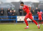 19 July 2025; Raymond Offor of Shelbourne comes onto the pitch in a second half substitution for his debut during the Sports Direct Men’s FAI Cup second round match between Fairview Rangers and Shelbourne at Singland Park in Limerick. Photo by Stephen McCarthy/Sportsfile