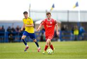 19 July 2025; Cillian Ryan of Shelbourne during the Sports Direct Men’s FAI Cup second round match between Fairview Rangers and Shelbourne at Singland Park in Limerick. Photo by Stephen McCarthy/Sportsfile