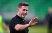 31 July 2025; Shamrock Rovers manager Stephen Bradley before the UEFA Conference League Second Qualifying Round second leg match between Shamrock Rovers and St Joseph's at Tallaght Stadium in Dublin. Photo by Stephen McCarthy/Sportsfile