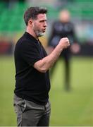 31 July 2025; Shamrock Rovers manager Stephen Bradley before the UEFA Conference League Second Qualifying Round second leg match between Shamrock Rovers and St Joseph's at Tallaght Stadium in Dublin. Photo by Stephen McCarthy/Sportsfile