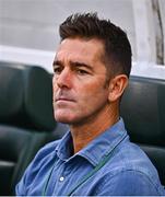 31 July 2025; St Joseph's manager Abraham Paz before the UEFA Conference League Second Qualifying Round second leg match between Shamrock Rovers and St Joseph's at Tallaght Stadium in Dublin. Photo by Tyler Miller/Sportsfile