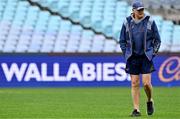 1 August 2025; Head coach Joe Schmidt during the Australia rugby squad captain's run at Accor Stadium in Sydney, Australia. Photo by Brendan Moran/Sportsfile