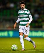 31 July 2025; Danny Mandroiu of Shamrock Rovers during the UEFA Conference League Second Qualifying Round second leg match between Shamrock Rovers and St Joseph's at Tallaght Stadium in Dublin. Photo by Tyler Miller/Sportsfile