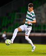 31 July 2025; Cian Barrett of Shamrock Rovers during the UEFA Conference League Second Qualifying Round second leg match between Shamrock Rovers and St Joseph's at Tallaght Stadium in Dublin. Photo by Tyler Miller/Sportsfile
