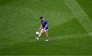 27 July 2025; Paudie Clifford of Kerry walking while in possession during the closing moments of the first half during the GAA Football All-Ireland Senior Championship final match between Kerry and Donegal at Croke Park in Dublin. Photo by Piaras Ó Mídheach/Sportsfile