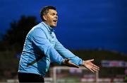 1 August 2025; Drogheda United manager Kevin Doherty during the SSE Airtricity Men's Premier Division match between Bohemians and Drogheda United at Dalymount Park in Dublin. Photo by Seb Daly/Sportsfile
