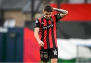 1 August 2025; Dawson Devoy of Bohemians during the SSE Airtricity Men's Premier Division match between Bohemians and Drogheda United at Dalymount Park in Dublin. Photo by Seb Daly/Sportsfile