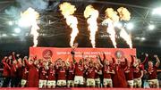 2 August 2025; British & Irish Lions captain Maro Itoje lifts the trophy after his side's series win following the third test match between Australia and the British & Irish Lions at Accor Stadium in Sydney, Australia. Photo by Brendan Moran/Sportsfile
