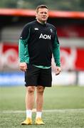 2 August 2025; Ireland scrum coach Denis Fogarty before the Women's Rugby World Cup warm-up match between Ireland and Scotland at Virgin Media Park in Cork. Photo by Shauna Clinton/Sportsfile