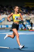 3 August 2025; Fiona Everard of Bandon AC, Cork, competes in the senior women's 5000m  during day two of the 153rd 123.ie National Track & Field Senior Championships at Morton Stadium in Dublin. Photo by Sam Barnes/Sportsfile