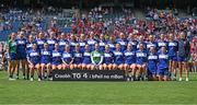 3 August 2025; The Laois squad pose for a team photograph before the TG4 All-Ireland Ladies Football Intermediate Championship final match between Laois and Tyrone at Croke Park in Dublin. Photo by Shauna Clinton/Sportsfile