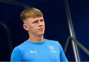 3 August 2025; Conan Noonan of Waterford before the SSE Airtricity Men's Premier Division match between Waterford and St Patrick's Athletic at Regional Sports Centre in Waterford. Photo by Tyler Miller/Sportsfile