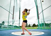 3 August 2025; Nicola Tuthill of UCD AC, Dublin, competes in the senior women's hammer during day two of the 153rd 123.ie National Track & Field Senior Championships at Morton Stadium in Dublin. Photo by Sam Barnes/Sportsfile