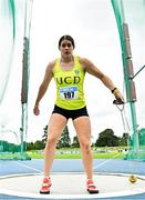 3 August 2025; Nicola Tuthill of UCD AC, Dublin, competes in the senior women's hammer during day two of the 153rd 123.ie National Track & Field Senior Championships at Morton Stadium in Dublin. Photo by Sam Barnes/Sportsfile