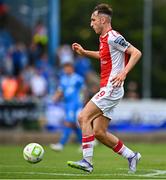 3 August 2025; Mason Melia of St Patrick's Athletic on his way to scoring his side's first goal during the SSE Airtricity Men's Premier Division match between Waterford and St Patrick's Athletic at Regional Sports Centre in Waterford. Photo by Tyler Miller/Sportsfile