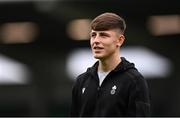 3 August 2025; Cian Barrett of Shamrock Rovers before the SSE Airtricity Men's Premier Division match between Shamrock Rovers and Derry City at Tallaght Stadium in Dublin.  Photo by Ben McShane/Sportsfile