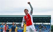 3 August 2025; Conor Carty of St Patrick's Athletic celebrates to supporters after their side's victory the SSE Airtricity Men's Premier Division match between Waterford and St Patrick's Athletic at Regional Sports Centre in Waterford. Photo by Tyler Miller/Sportsfile