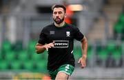 3 August 2025; Roberto Lopes of Shamrock Rovers warms up wearing the jersey of Templeogue United’s over 35’s in support of the O’Neill family before the SSE Airtricity Men's Premier Division match between Shamrock Rovers and Derry City at Tallaght Stadium in Dublin.  Photo by Stephen McCarthy/Sportsfile