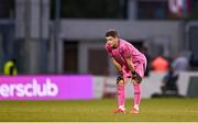 3 August 2025; Derry City goalkeeper Brian Maher reacts after his side's defeat in the SSE Airtricity Men's Premier Division match between Shamrock Rovers and Derry City at Tallaght Stadium in Dublin.  Photo by Ben McShane/Sportsfile