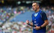 3 August 2025; Dublin joint manager Paul Casey during the TG4 All-Ireland Ladies Football Senior Championship final match between Dublin and Meath at Croke Park in Dublin. Photo by Seb Daly/Sportsfile