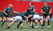 2 August 2025; Linda Djougang of Ireland during the Women's Rugby World Cup warm-up match between Ireland and Scotland at Virgin Media Park in Cork. Photo by Shauna Clinton/Sportsfile