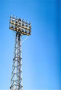 4 August 2025; A general view of a floodlight before the SSE Airtricity Men's First Division match between Dundalk and Longford Town at Oriel Park in Dundalk, Louth. Photo by Thomas Flinkow/Sportsfile