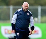 4 August 2025; Longford Town manager Wayne Groves during the SSE Airtricity Men's First Division match between Dundalk and Longford Town at Oriel Park in Dundalk, Louth. Photo by Thomas Flinkow/Sportsfile