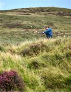 4 August 2025; Ellen Leech of Antrim competing in the Senior Camogie competition during the M. Donnelly GAA Poc Fada All-Ireland Finals at Annaverna Mountain in the Cooley Peninsula, Ravensdale, Louth. Photo by Shauna Clinton/Sportsfile