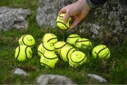 4 August 2025; The sliotar of each competitor is prepared ahead of the M. Donnelly GAA Poc Fada All-Ireland Finals at Annaverna Mountain in the Cooley Peninsula, Ravensdale, Louth. Photo by Shauna Clinton/Sportsfile