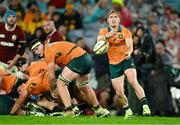 2 August 2025; Tate McDermott of Australia during the third test match between Australia and the British & Irish Lions at Accor Stadium in Sydney, Australia. Photo by Brendan Moran/Sportsfile