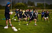 5 August 2025; Participants during a Bank of Ireland Leinster Rugby Summer Camp at Dundalk RFC in Louth. Photo by Ben McShane/Sportsfile