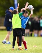 5 August 2025; Participants during a Bank of Ireland Leinster Rugby Summer Camp at Dundalk RFC in Louth. Photo by Ben McShane/Sportsfile